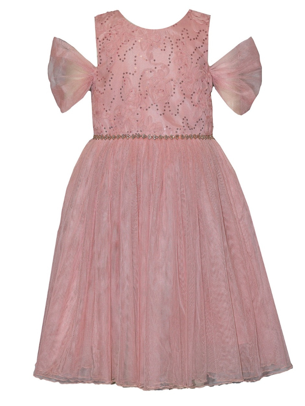 Bonnie Jean Little and Toddler Girls Cold Shoulder Ballerina Party Dress Size 5